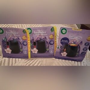 3 Lavender & Almond Blossom Essential Air Diffusers Starter Kits NEW